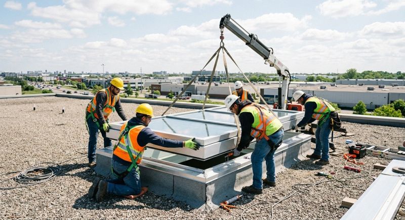 Commercial Skylight Renovation in Bellevue, WA