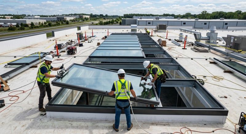 Commercial Skylight Renovation in Santa Rosa, CA