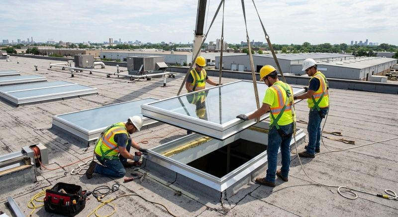 Commercial Skylight Renovation in Renton, WA
